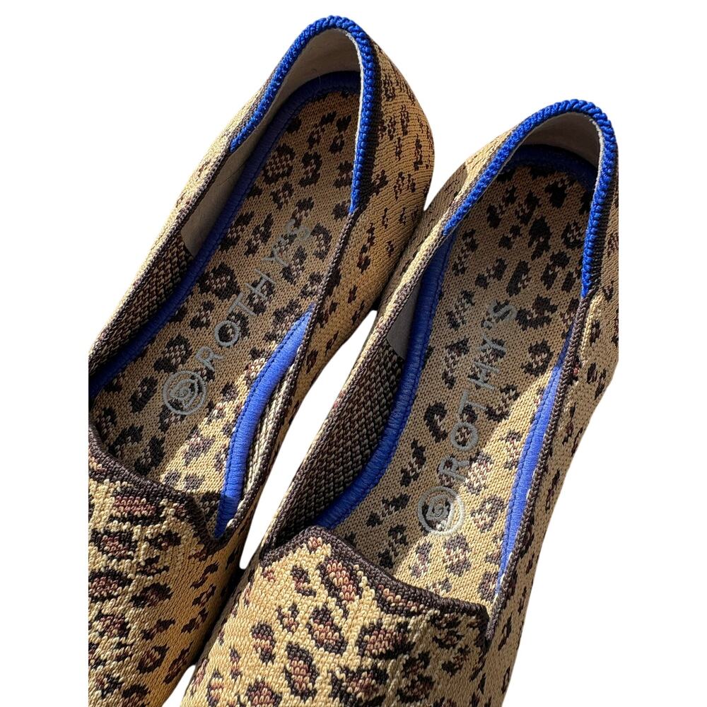 Rothy’s 8.5 The Loafer in Cheetah Leopard Ballet Flats Slip On Round Toe Shoes‎ - Picture 7 of 8